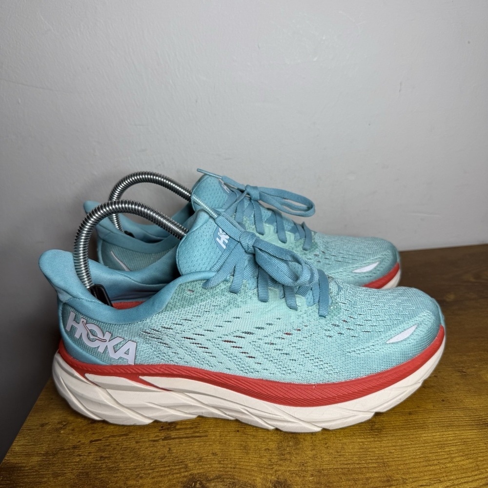 Hoka One One Clifton 8 Running Shoes Women's Size 7 B Blue